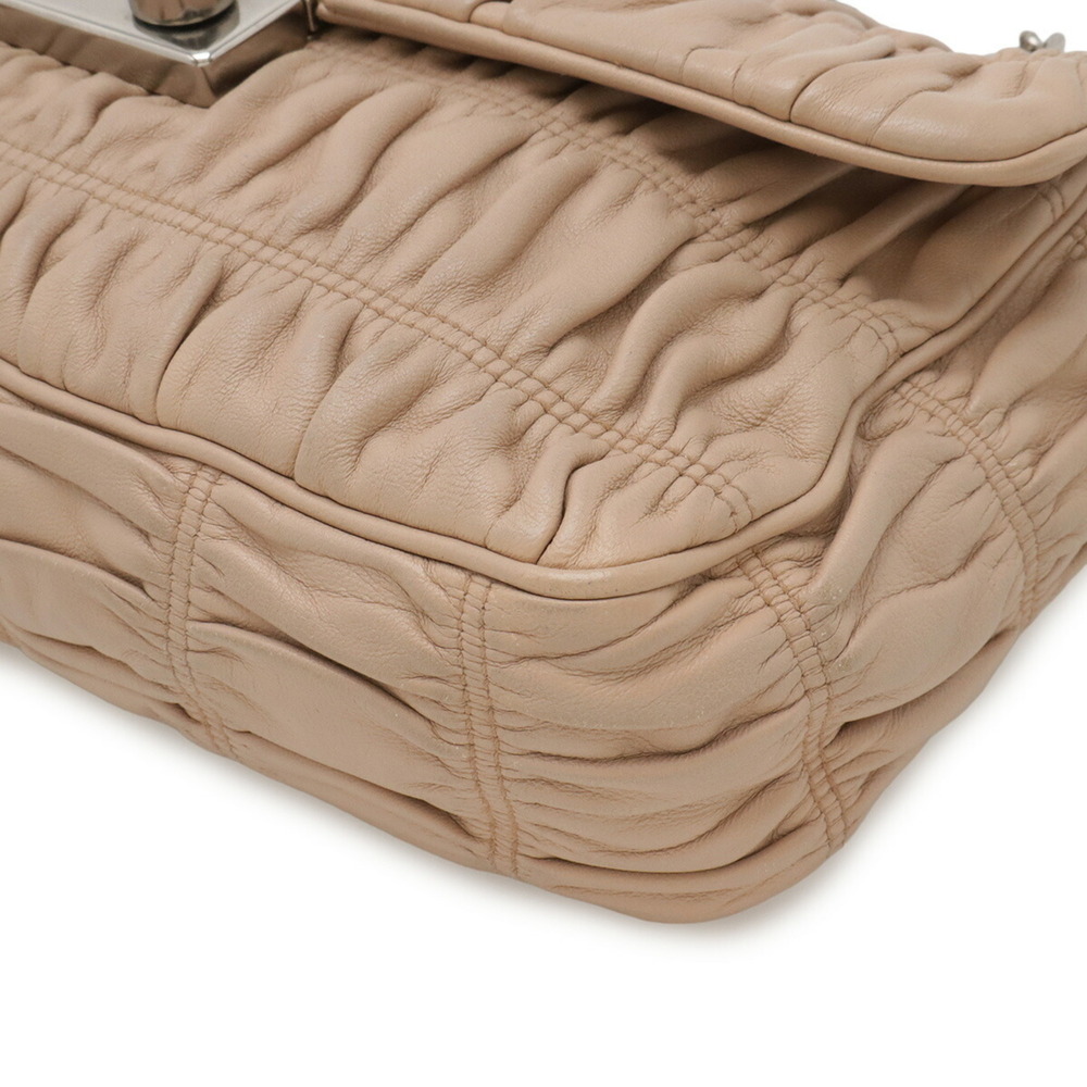 PRADA Cream Leather Shoulder Bag - Picture 4 of 9